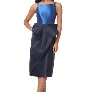 Beautiful Kay Unger Midi Colorblock Dress -- worn only once!